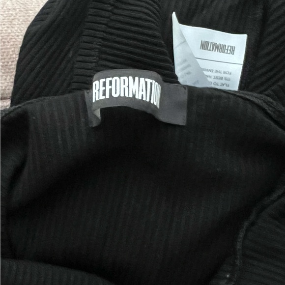 Reformation Knit Midi Dress Cross Strap Open Back - Picture 5 of 5